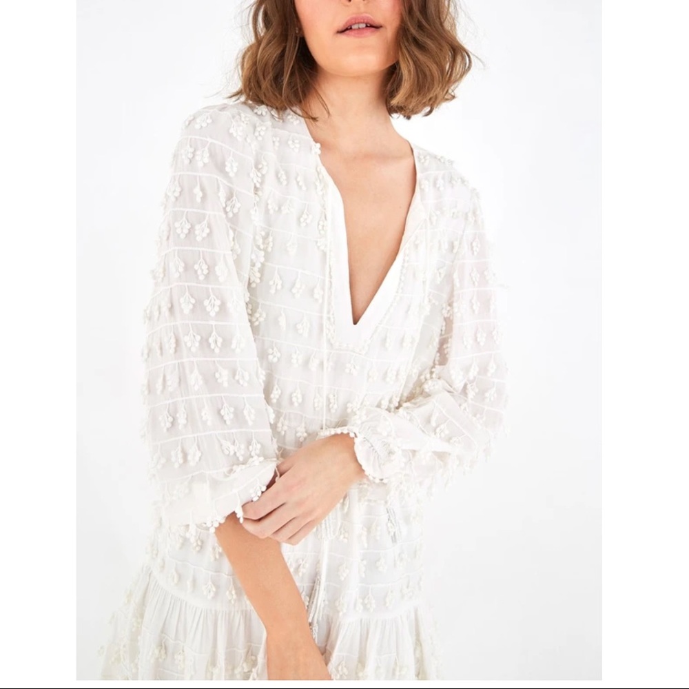 FARM Rio Fringe Detail Mini Dress
